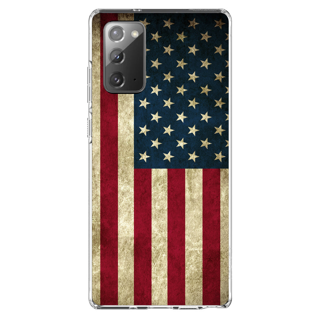 Red White Blue United States Flag Old Clear Shockproof iPhone Case, view 7