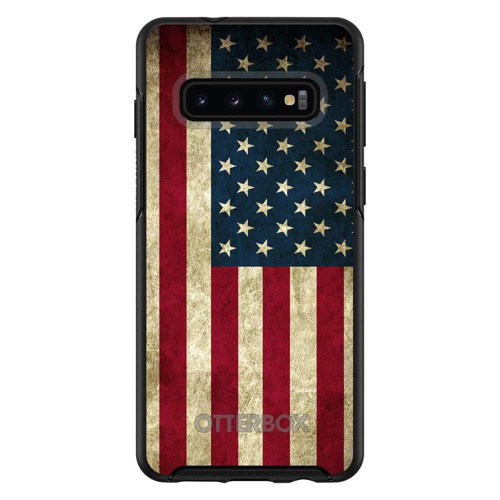 Red White Blue United States Flag Old OtterBox Symmetry Case for iPhone & Galaxy, view 6