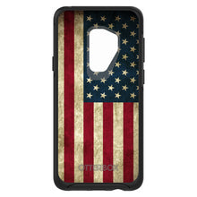 DistinctInk™ OtterBox Symmetry Series Case for Apple iPhone / Samsung Galaxy / Google Pixel - Red White Blue United States Flag Old