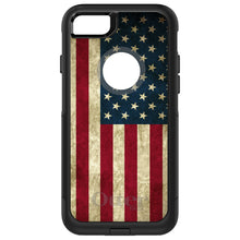 DistinctInk™ OtterBox Commuter Series Case for Apple iPhone or Samsung Galaxy - Red White Blue United States Flag Old