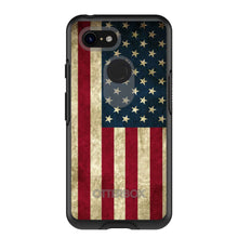 DistinctInk™ OtterBox Symmetry Series Case for Apple iPhone / Samsung Galaxy / Google Pixel - Red White Blue United States Flag Old