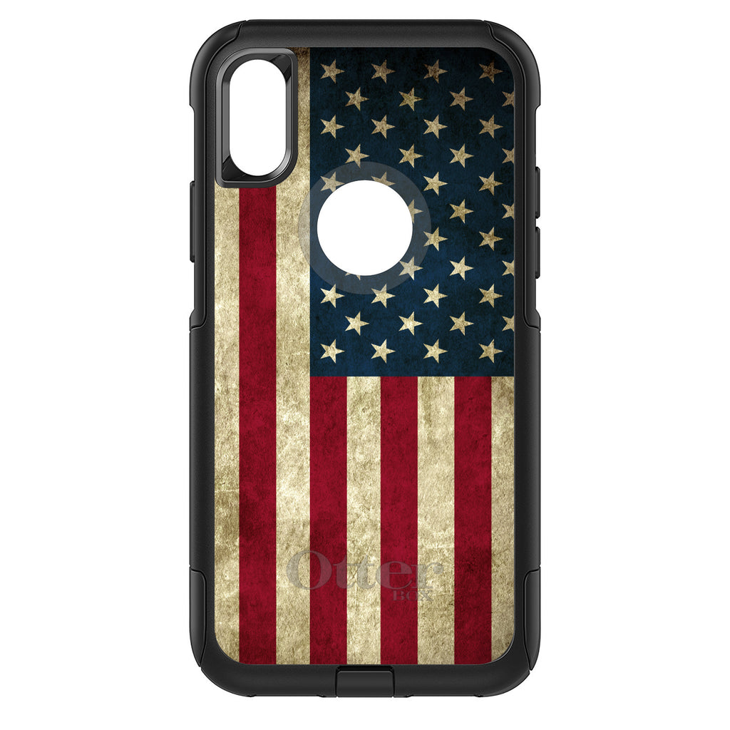 Red White Blue United States Flag Old OtterBox Commuter Case for iPhone & Galaxy, view 3