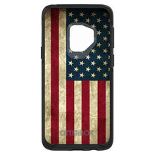 DistinctInk™ OtterBox Symmetry Series Case for Apple iPhone / Samsung Galaxy / Google Pixel - Red White Blue United States Flag Old