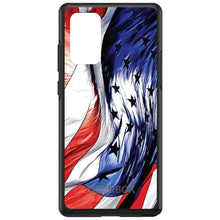 DistinctInk™ OtterBox Symmetry Series Case for Apple iPhone / Samsung Galaxy / Google Pixel - Red White Blue United States Flag Waving