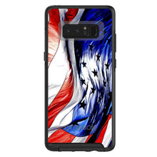 DistinctInk™ OtterBox Symmetry Series Case for Apple iPhone / Samsung Galaxy / Google Pixel - Red White Blue United States Flag Waving