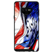 DistinctInk™ OtterBox Symmetry Series Case for Apple iPhone / Samsung Galaxy / Google Pixel - Red White Blue United States Flag Waving