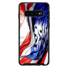 DistinctInk™ OtterBox Symmetry Series Case for Apple iPhone / Samsung Galaxy / Google Pixel - Red White Blue United States Flag Waving