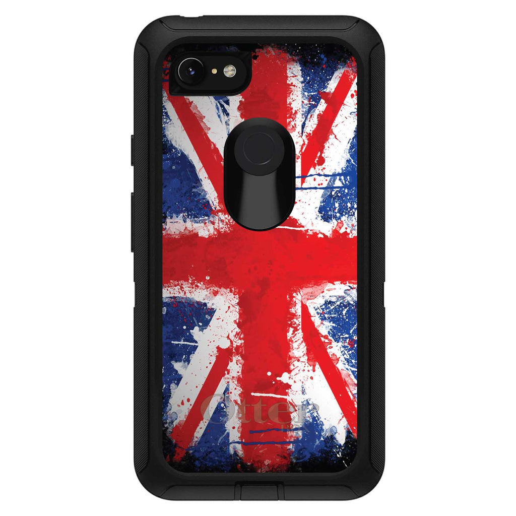 Red White Blue British Flag Graffiti OtterBox Defender Case for iPhone & Galaxy, view 18