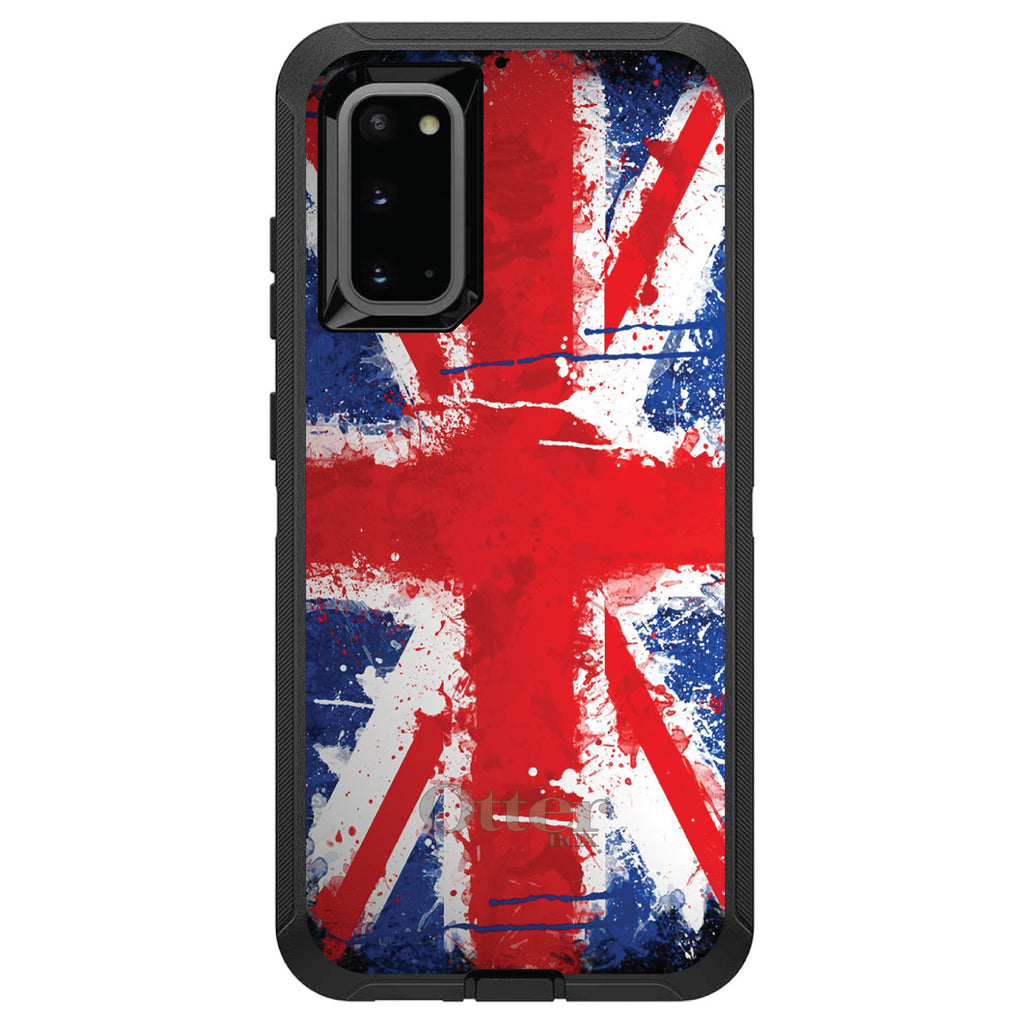 Red White Blue British Flag Graffiti OtterBox Defender Case for iPhone & Galaxy, view 8