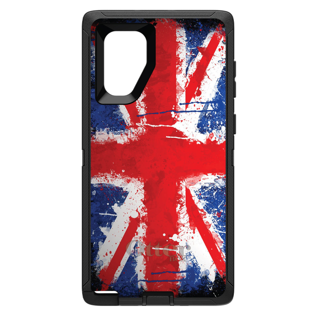 Red White Blue British Flag Graffiti OtterBox Defender Case for iPhone & Galaxy, view 15