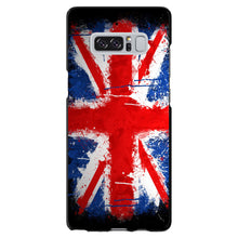 DistinctInk® Hard Plastic Snap-On Case for Apple iPhone or Samsung Galaxy - Red White Blue British Flag Graffiti