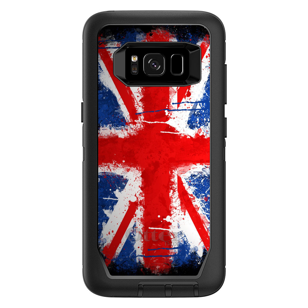 Red White Blue British Flag Graffiti OtterBox Defender Case for iPhone & Galaxy, view 12