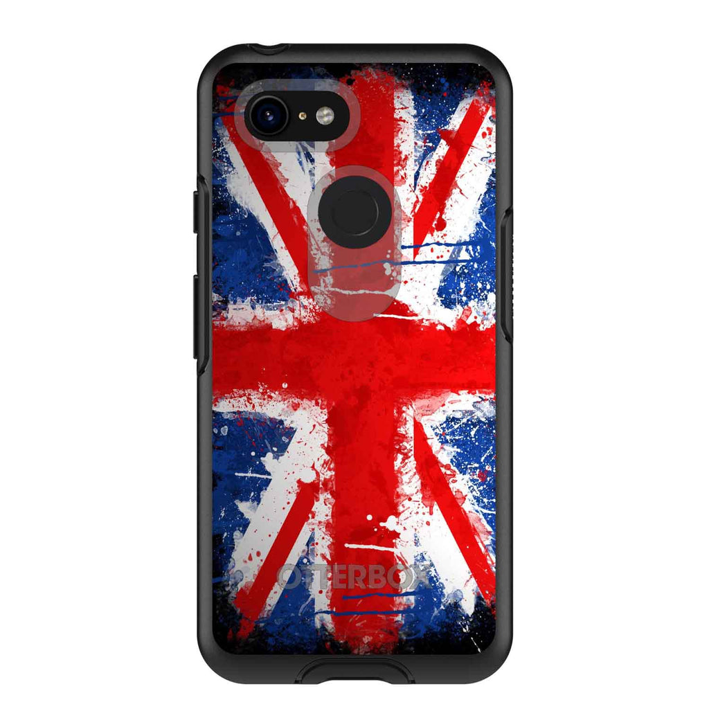 Red White Blue British Flag Graffiti OtterBox Symmetry Case for iPhone & Galaxy, view 15