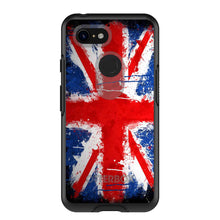 DistinctInk™ OtterBox Symmetry Series Case for Apple iPhone / Samsung Galaxy / Google Pixel - Red White Blue British Flag Graffiti