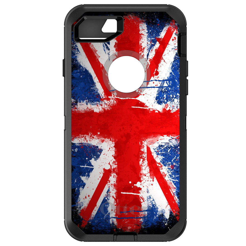 Red White Blue British Flag Graffiti OtterBox Defender Case for iPhone & Galaxy