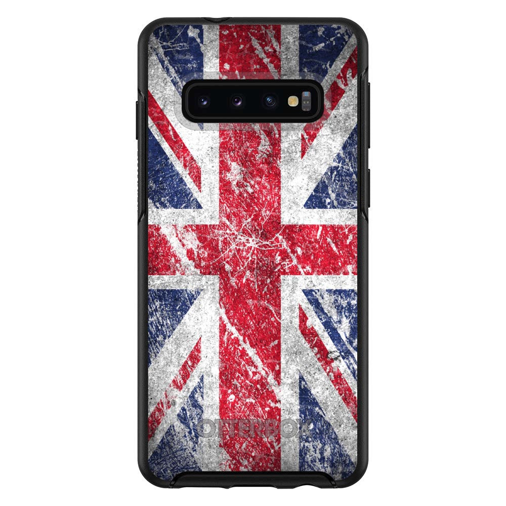 Red White Blue British Flag Weathered OtterBox Symmetry Case for iPhone & Galaxy, view 6