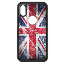 DistinctInk™ OtterBox Commuter Series Case for Apple iPhone or Samsung Galaxy - Red White Blue British Flag Weathered