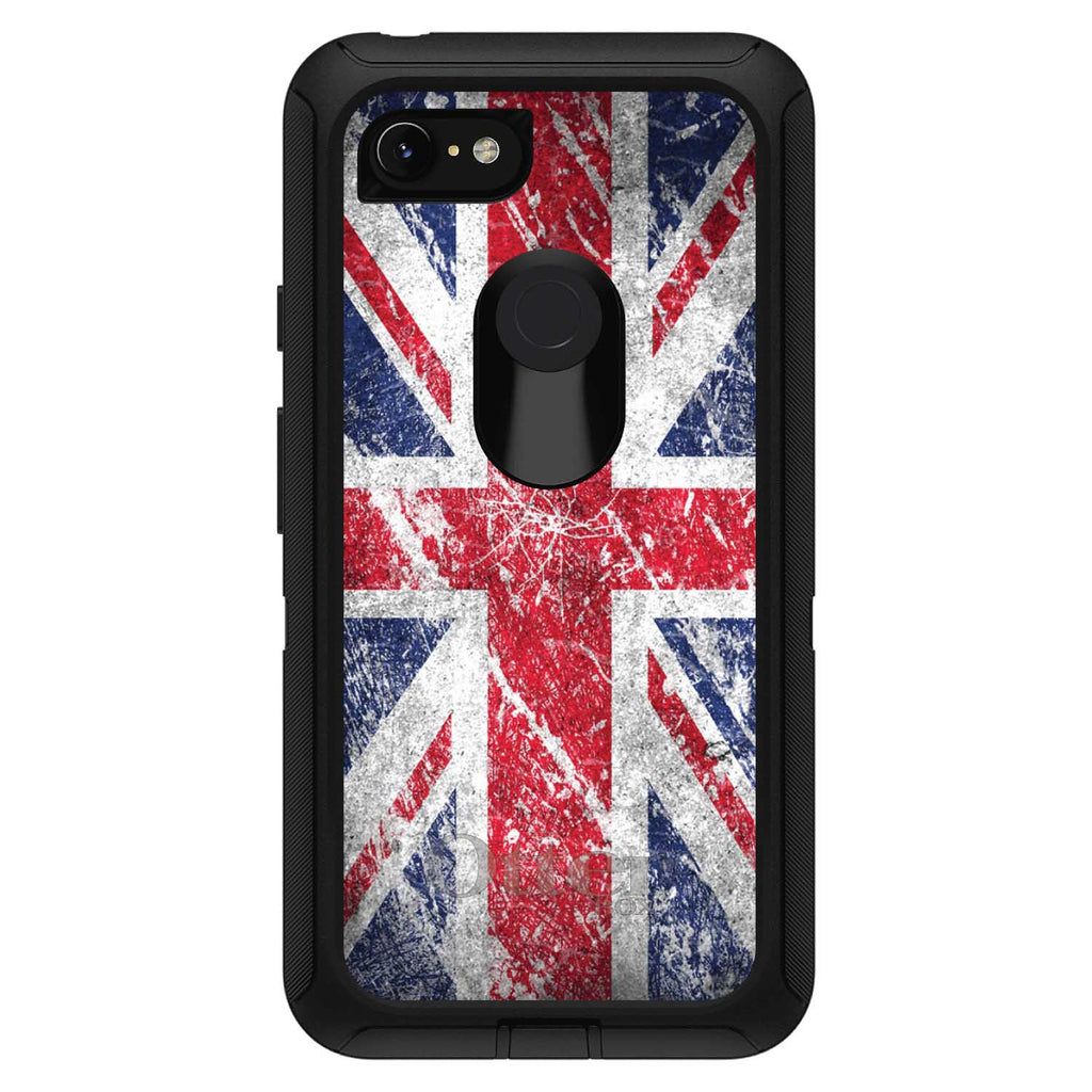 Red White Blue British Flag Weathered OtterBox Defender Case for iPhone & Galaxy, view 18