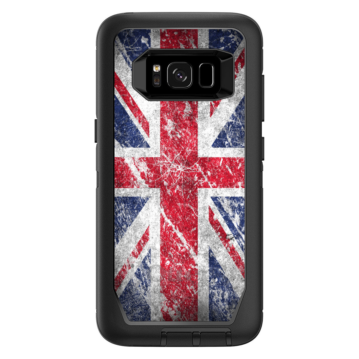 Red White Blue British Flag Weathered OtterBox Defender Case for iPhone & Galaxy, view 12