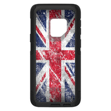 DistinctInk™ OtterBox Commuter Series Case for Apple iPhone or Samsung Galaxy - Red White Blue British Flag Weathered