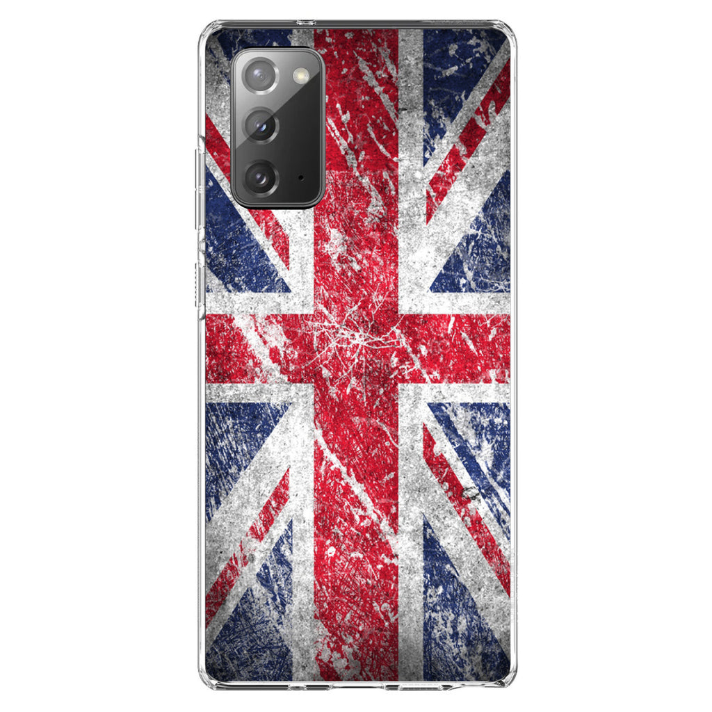 Red White Blue British Flag Weathered Clear Shockproof iPhone Case, view 8