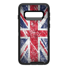 DistinctInk™ OtterBox Defender Series Case for Apple iPhone / Samsung Galaxy / Google Pixel - Red White Blue British Flag Weathered