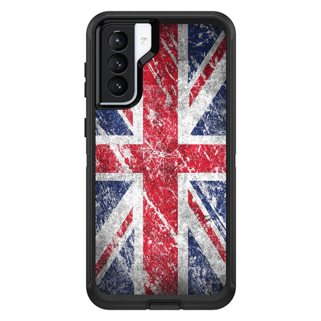 Red White Blue British Flag Weathered OtterBox Defender Case for iPhone & Galaxy, view 5