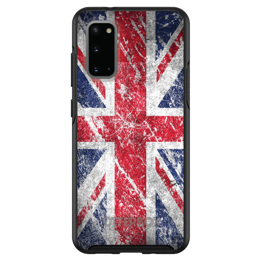 Red White Blue British Flag Weathered OtterBox Symmetry Case for iPhone & Galaxy, view 5