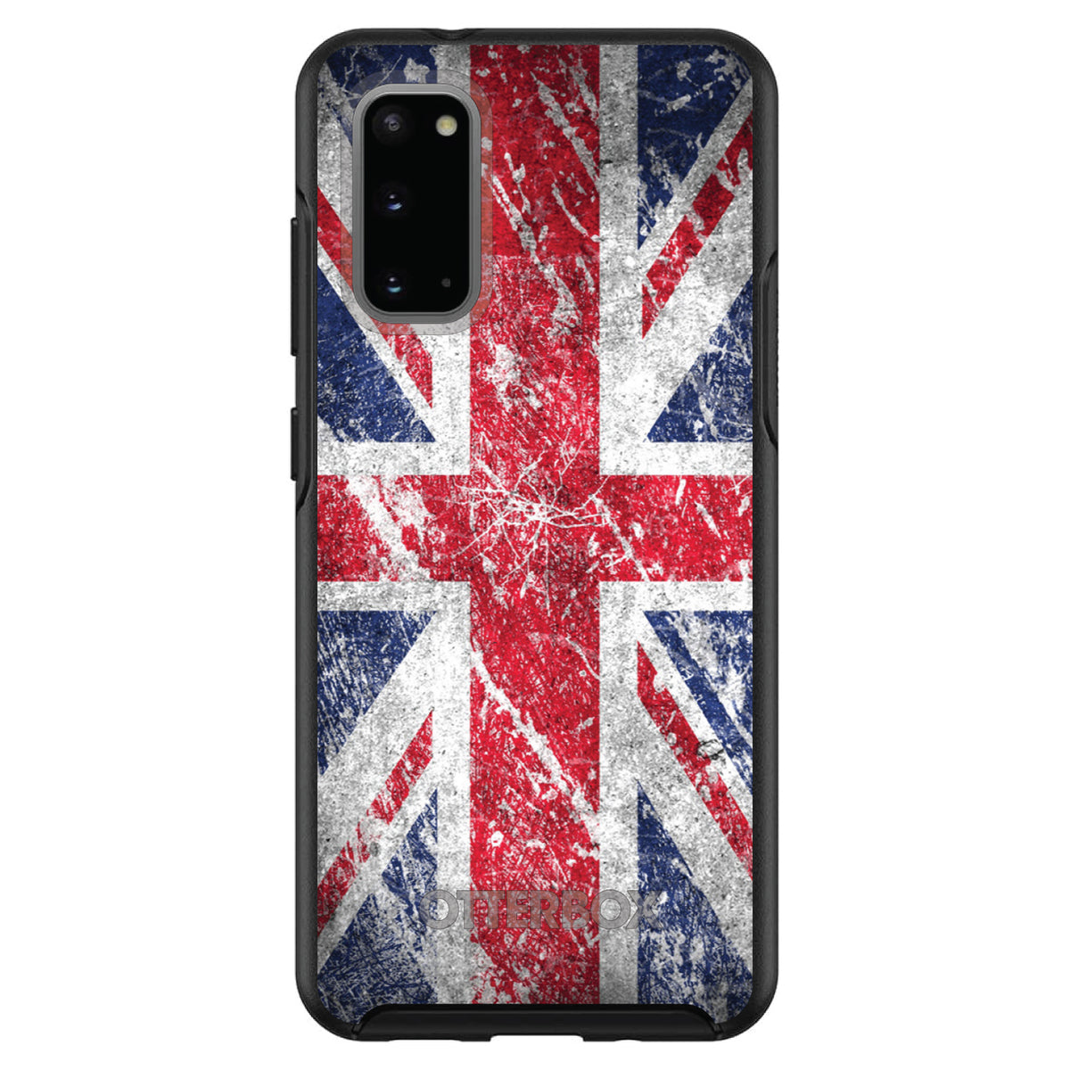 Red White Blue British Flag Weathered OtterBox Symmetry Case for iPhone & Galaxy, view 5