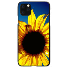 DistinctInk® Hard Plastic Snap-On Case for Apple iPhone or Samsung Galaxy - Blue Yellow Sunflower Sky