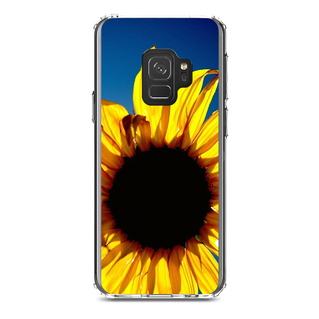 Blue Yellow Sunflower Sky Clear Shockproof iPhone Case, view 19