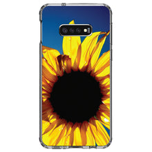 DistinctInk® Clear Shockproof Hybrid Case for Apple iPhone / Samsung Galaxy / Google Pixel - Blue Yellow Sunflower Sky