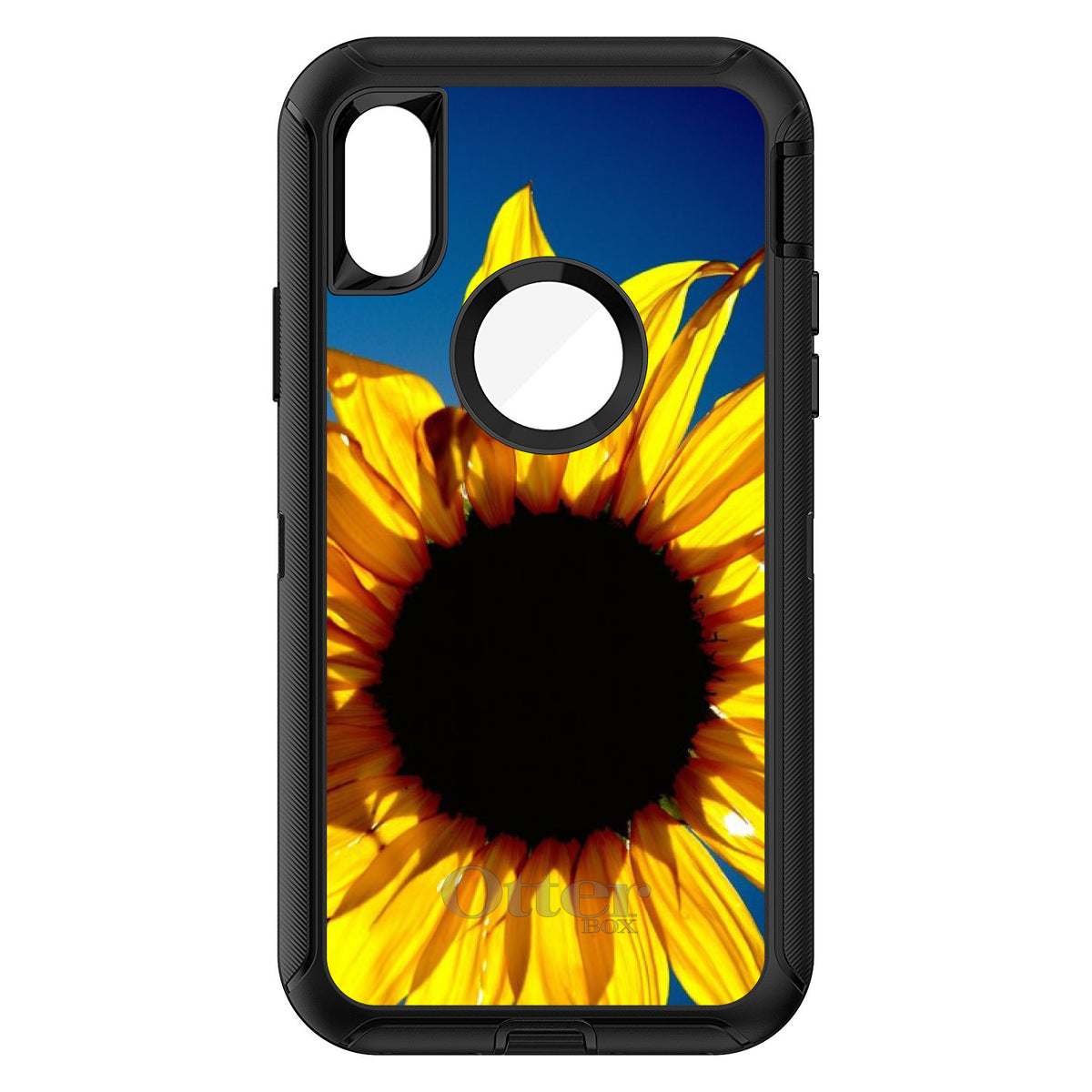 Blue Yellow Sunflower Sky OtterBox Defender Case for iPhone & Galaxy, view 3