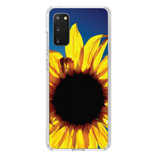 DistinctInk® Clear Shockproof Hybrid Case for Apple iPhone / Samsung Galaxy / Google Pixel - Blue Yellow Sunflower Sky