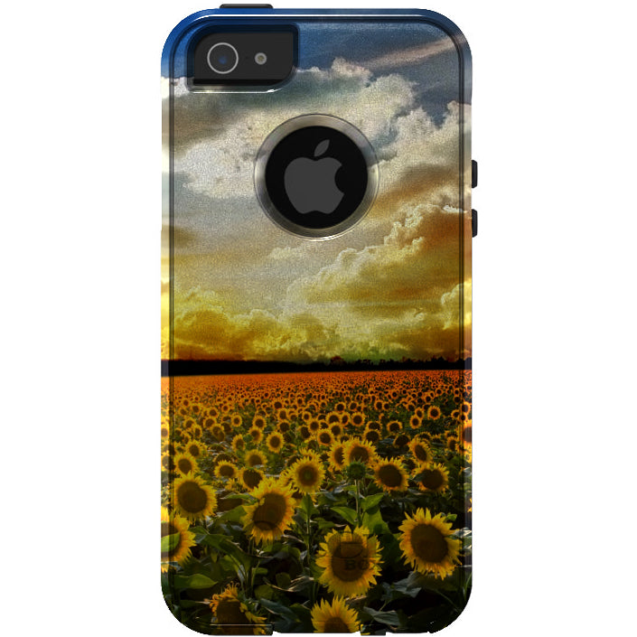 Green Blue Yellow Sunflowers OtterBox Commuter Case for iPhone & Galaxy, view 5