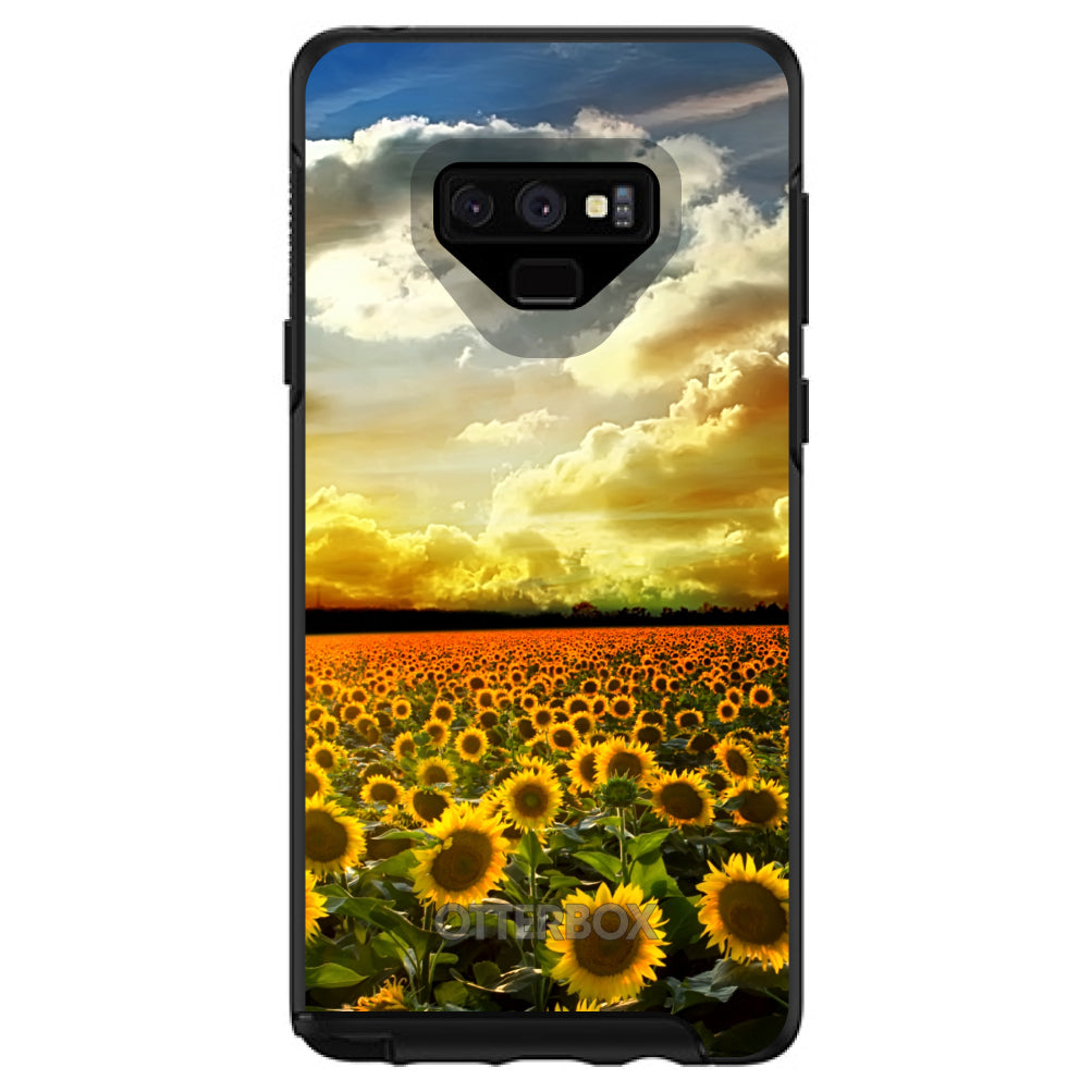 Green Blue Yellow Sunflowers OtterBox Symmetry Case for iPhone & Galaxy, view 13