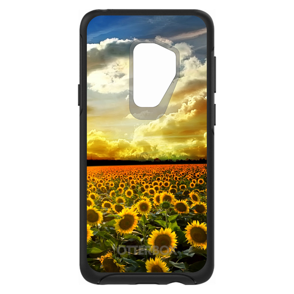 Green Blue Yellow Sunflowers OtterBox Symmetry Case for iPhone & Galaxy, view 9