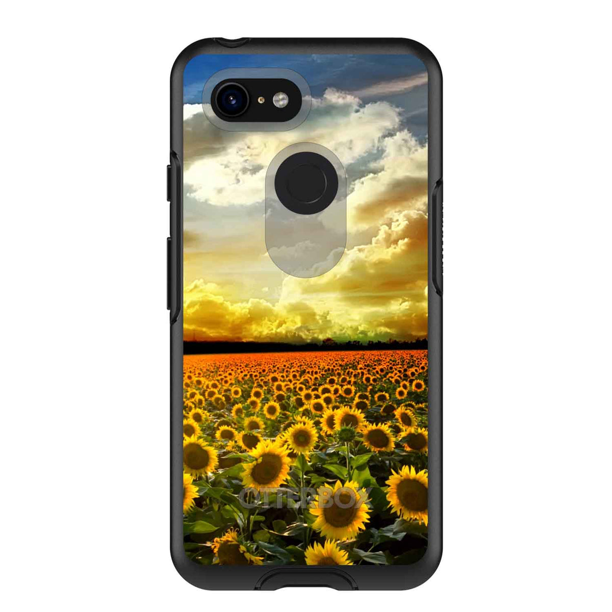 Green Blue Yellow Sunflowers OtterBox Symmetry Case for iPhone & Galaxy, view 15