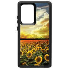 DistinctInk™ OtterBox Defender Series Case for Apple iPhone / Samsung Galaxy / Google Pixel - Green Blue Yellow Sunflowers
