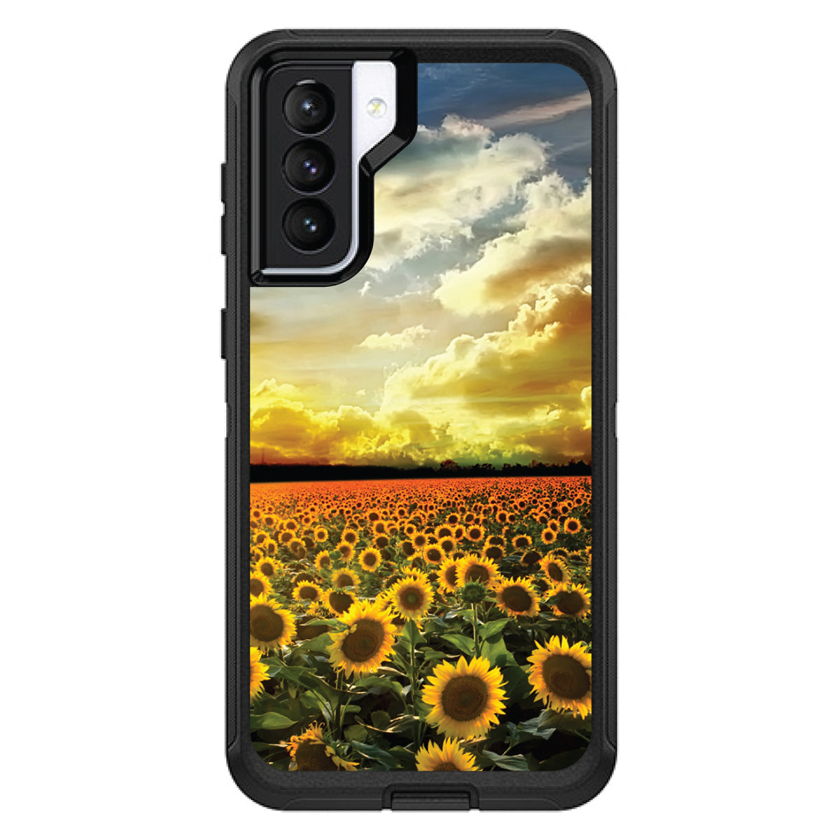Green Blue Yellow Sunflowers OtterBox Defender Case for iPhone & Galaxy, view 6