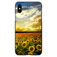 DistinctInk® Hard Plastic Snap-On Case for Apple iPhone or Samsung Galaxy - Green Blue Yellow Sunflowers