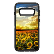 DistinctInk™ OtterBox Defender Series Case for Apple iPhone / Samsung Galaxy / Google Pixel - Green Blue Yellow Sunflowers