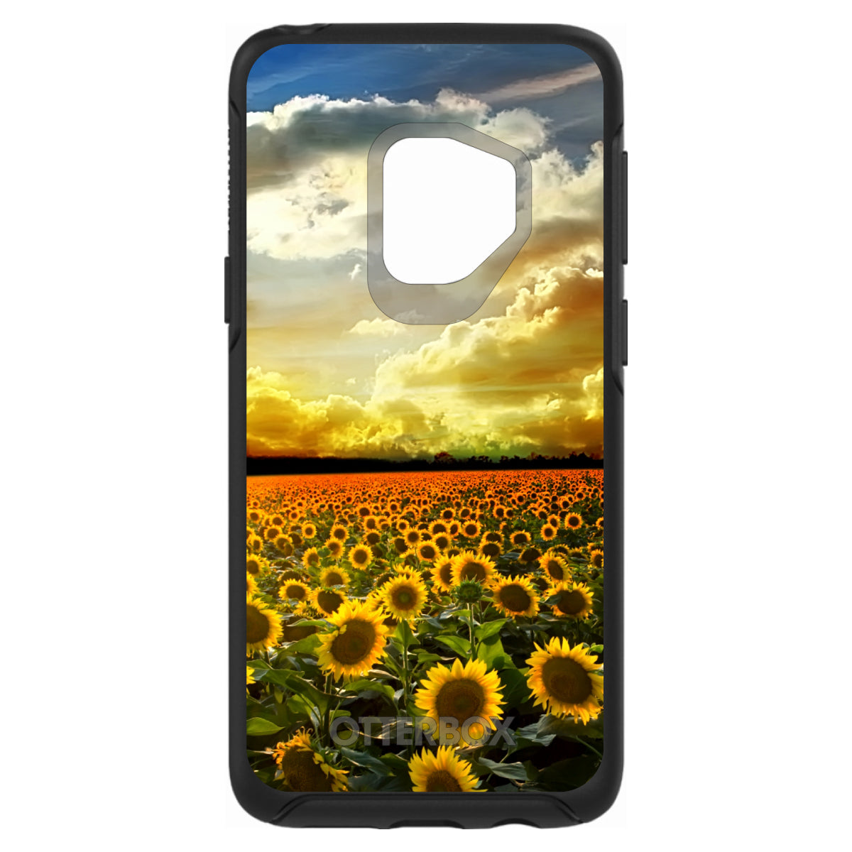 Green Blue Yellow Sunflowers OtterBox Symmetry Case for iPhone & Galaxy, view 8