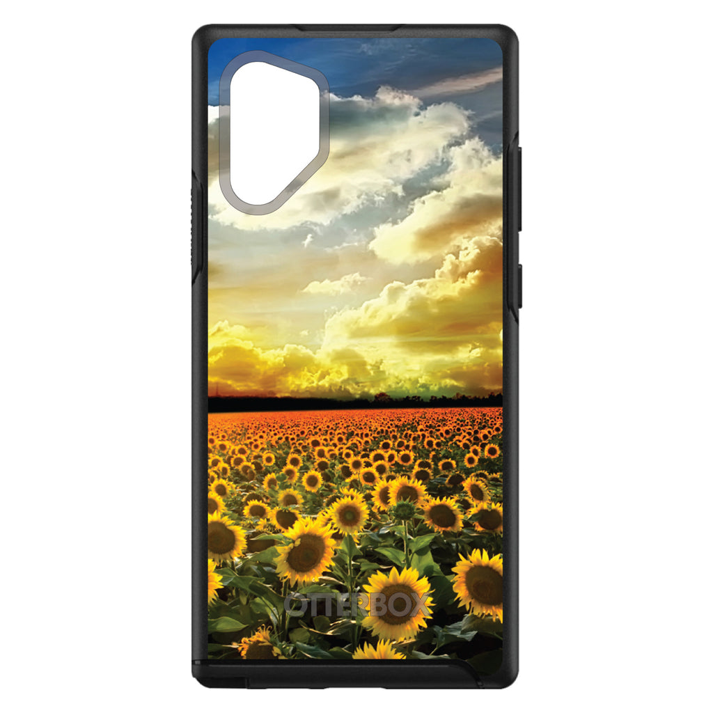 Green Blue Yellow Sunflowers OtterBox Symmetry Case for iPhone & Galaxy, view 11