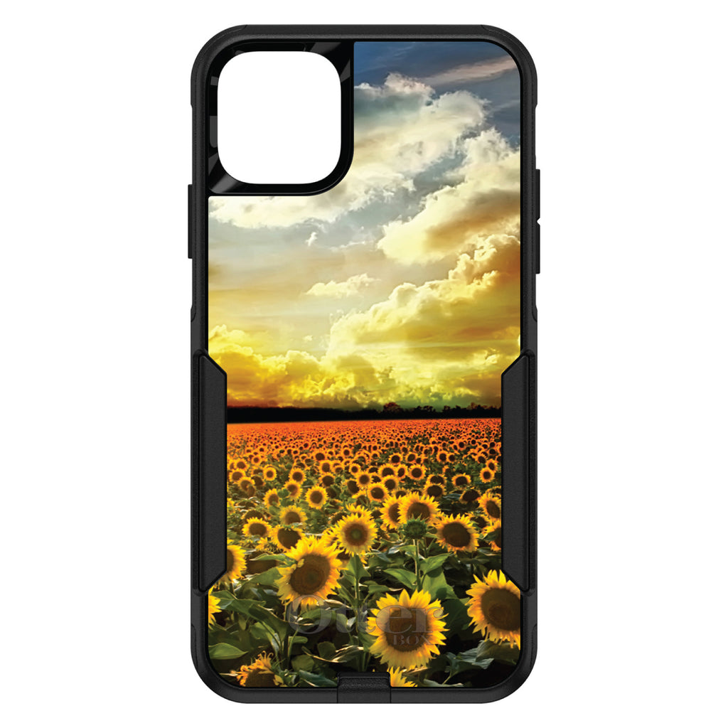 Green Blue Yellow Sunflowers OtterBox Commuter Case for iPhone & Galaxy, view 2