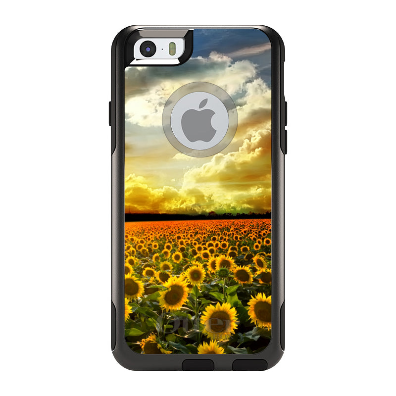 Green Blue Yellow Sunflowers OtterBox Commuter Case for iPhone & Galaxy, view 4