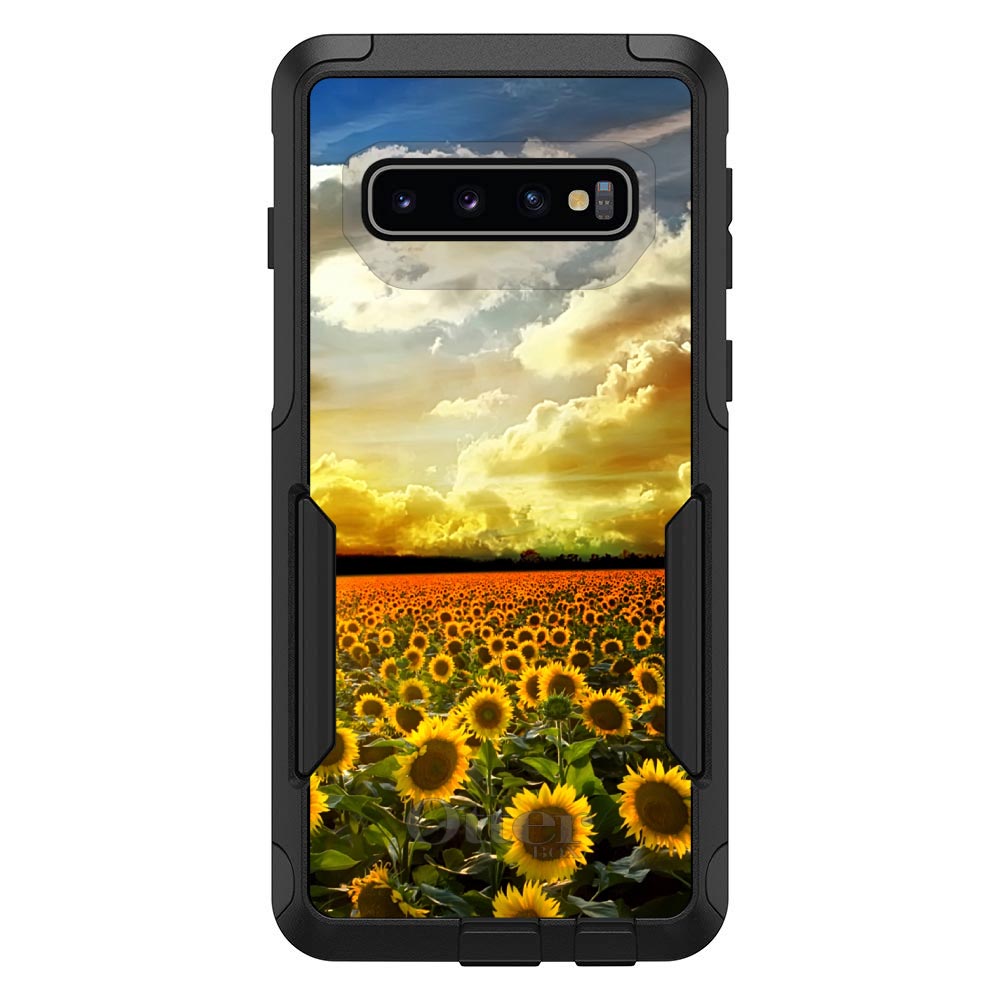 Green Blue Yellow Sunflowers OtterBox Commuter Case for iPhone & Galaxy, view 7
