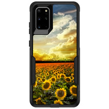 DistinctInk™ OtterBox Commuter Series Case for Apple iPhone or Samsung Galaxy - Green Blue Yellow Sunflowers