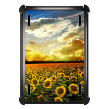 DistinctInk™ OtterBox Defender Series Case for Apple iPad / iPad Pro / iPad Air / iPad Mini - Green Blue Yellow Sunflowers
