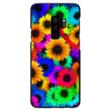 DistinctInk® Hard Plastic Snap-On Case for Apple iPhone or Samsung Galaxy - Red Green Yellow Sunflowers